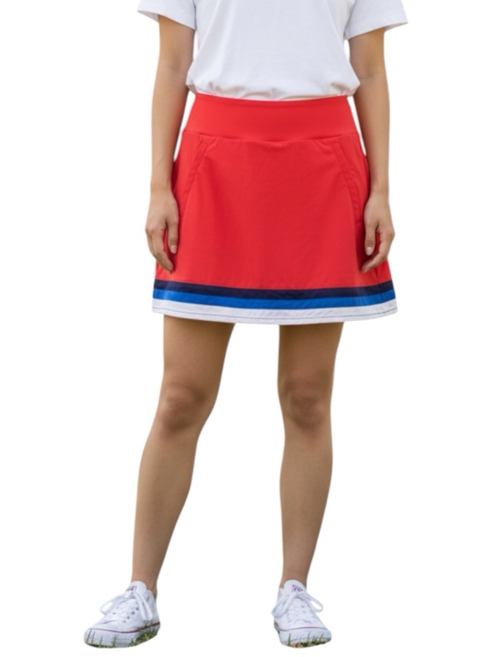 KINONA Skort Blokecore On the Fringe Golf Pickleball Tennis Cherry Red XS